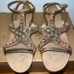 Miu Miu crystal starfish sandals